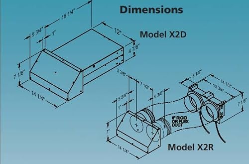 Tjernlund X2R Remote Mount Xchanger Reversible Basement Fan