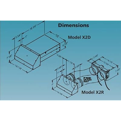 Tjernlund X2D Model Products Xchanger Reversible Basement Fans