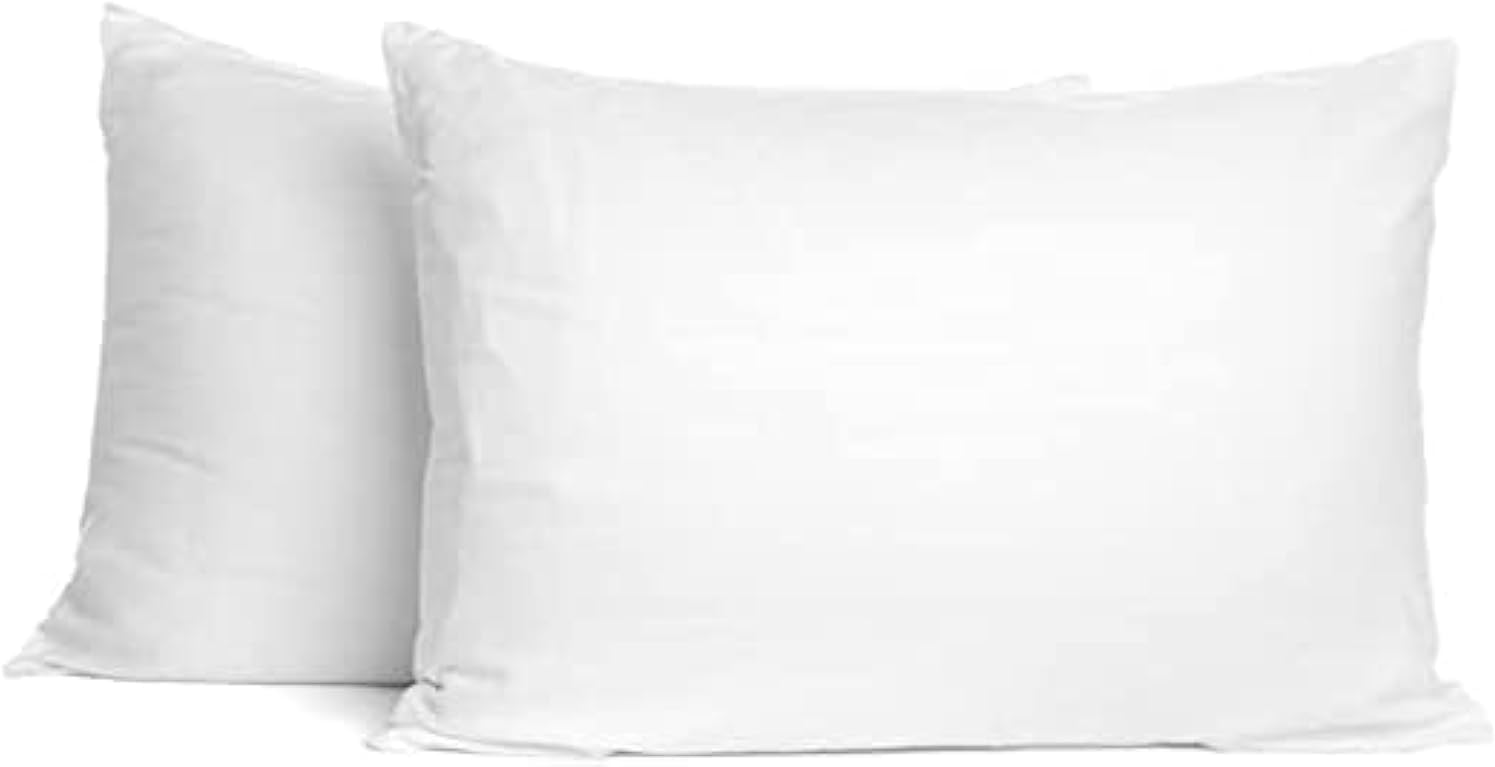 SAHARBEDDINGS Travel Pillowcase 14×20 500 Thread Count Pack of 2 Toddler Baby Pillowcases Cover with Zipper 100% Egyptian Cotton (White, Toddler Travel 14×20 Envelope Closer)