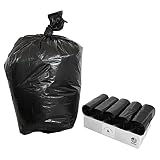 Top Knot Bags 55 Gallon Garbage Trash Bag 38X58" 1.2 Mil Black 100 Count Can Liner Bulk 56 Gallon 57