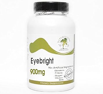 Eyebright 900mg  100 Capsules - No Additives  Naturetition Supplements