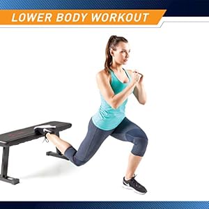 Marcy Flat Utility 600 lbs Capacity Weight Bench for Weight Training and Ab Exercises SB-315 , Black — photo 5 of 6