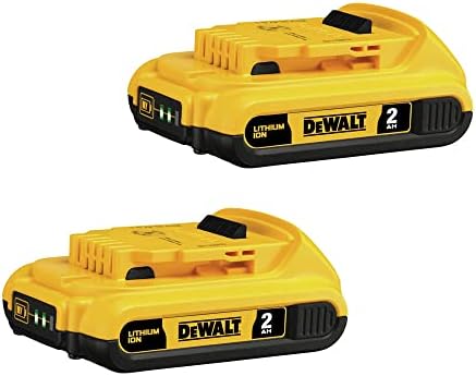 DEWALT 20V MAX Battery, Compact 2.0Ah Double Pack (DCB203-2)