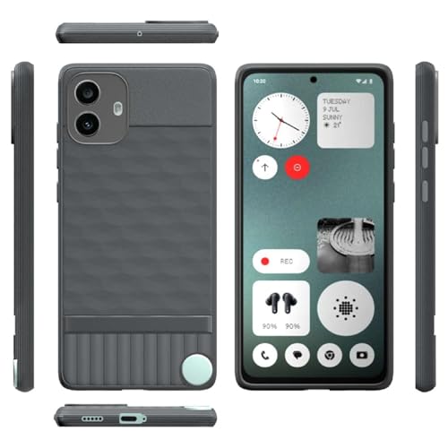 Image of Shockproof Case for CMF by Nothing Phone 1 5G | Full Camera Protection | TPU Flexible Back Cover for CMF by Nothing Phone 1 5G (Graphite Grey)