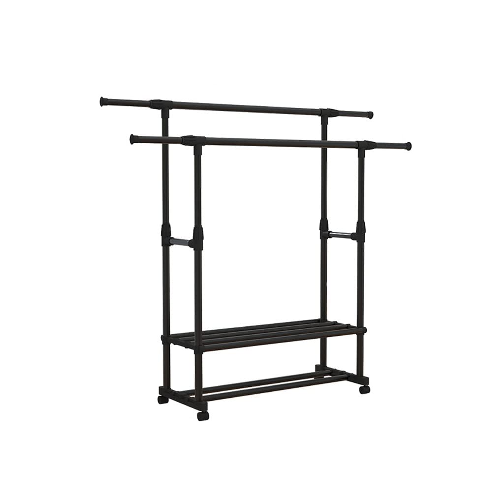 Portant à vêtements pliable de 90 à 150 cm pour chambre et dortoir
