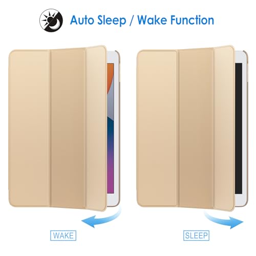 Image of JETech Case for iPad 10.2-Inch (2021 /2020 /2019 Model, 9 /8 /7 Generation), Auto Wake /Sleep Cover (Beige)
