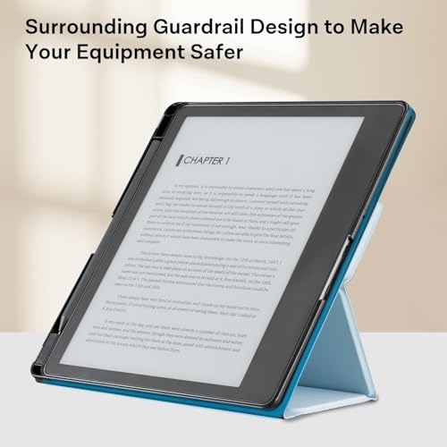 Image of CoBak Stand Case for Kindle Scribe - Premium Folio Leather Cover with Pen Holder, Auto Sleep /Wake - Compatible with 10.2 Inch Kindle Scribe (2022 /2024 Release)