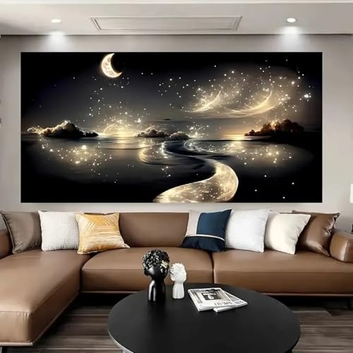Paysage océanique sur toile pour salon et chambre moderne 55x110cm