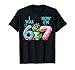 7th Birthday I was 6 Now Im 7 Dino Six Seven Boys Kids Youth T-Shirt