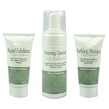 La Radiance Cleansing Set Foaming Cleanser Rapid Exfoliator Purifying Masque 3 Piece Set