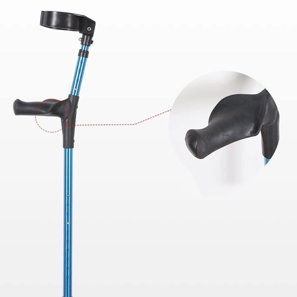 Muletas telescópicas Ajustables de Acero Inoxidable engrosadas for Evitar el Deslizamiento Muletas for Adultos Paquete de Dos