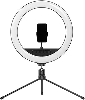Ringlight 10" Selfie Ring Light With Extendable Circle Led Lights With Phone Holder Dimmable Circle Lights