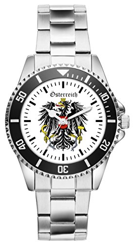 Preisvergleich Produktbild KIESENBERG Österreich Geschenk Artikel Idee Fan Uhr 1127