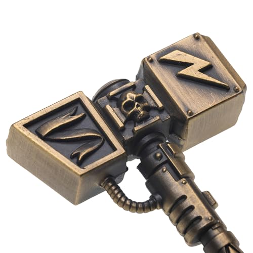 Image of Starforged Warhammer 40000 Thunderhammer & Thunderhead KeyChain Space Marines Astartes WH40 Jewelry