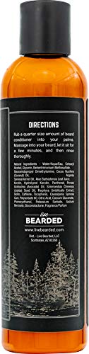 Live Bearded: Beard Conditioner - Tombstone - Facial Hair Conditioner - 8 Oz. - Strengthens And Softens - All-Natural Ingredients With Biotin, Coconut Oil, Argan Oil, And Caffeine - Made In The Usa #TOP1