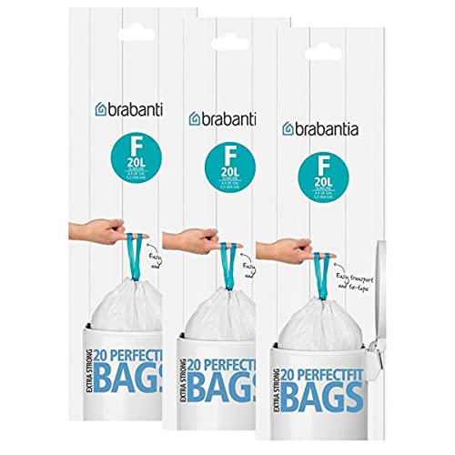 Preisvergleich Produktbild 3x Brabantia Smartfix 20 l (F) Slimline, 20Müllbeute