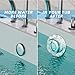 2 Pack Bathtub Stoppers, 6.1 Inch Transparent & Green PVC Bathtub Overflow Drain Cover Plug for Deep Water Bath, Universal Fit for Bathtub Drain Hole