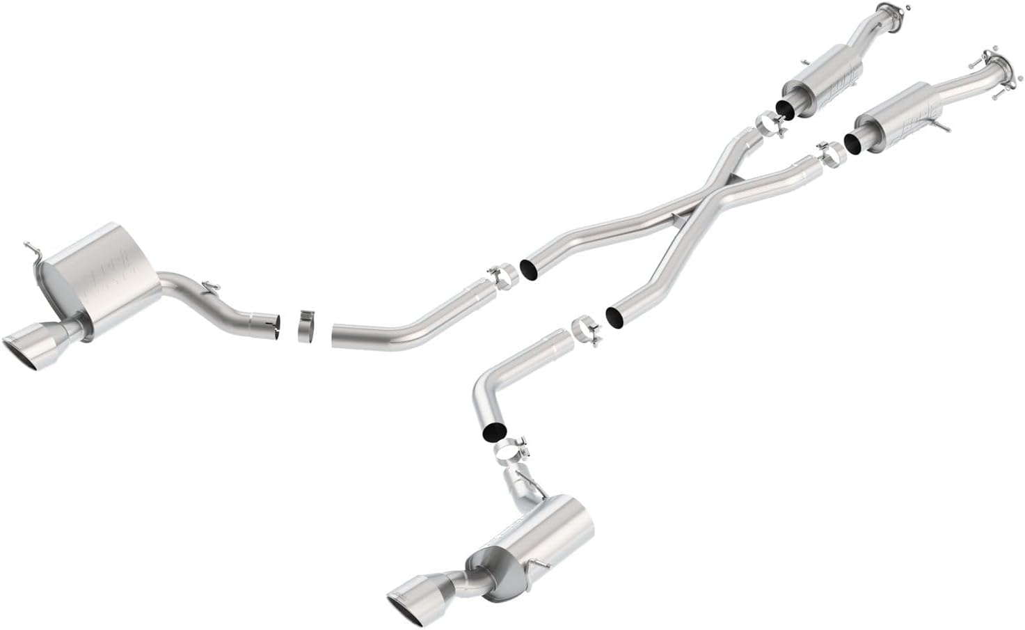 BORLA 140632 Cat-Back Performance Exhaust System for 2015-2021 Jeep Grand Cherokee SRT WK2 6.4L V8 Automatic Transmission All Wheel Drive 4 Door.