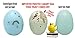 DummyEggs Canary (10) - Stop Laying! Speckled Blue-Green Plastic Non-Toxic Solid, Not Painted - USA