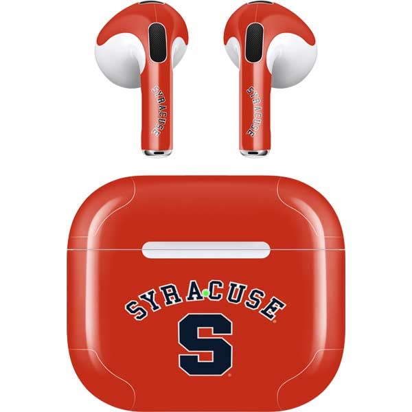 Skinit Decal Audio Skin Compatible with Apple AirPods (3rd Gen, 2021) - Officially Licensed Syracuse S Orange Design