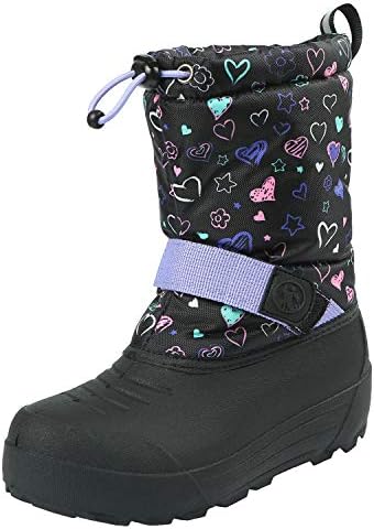 Northside Frosty Winter Boot (Toddler/Little Kid/Big Kid),Black/Purple,Size 13 Medium US Little Kid