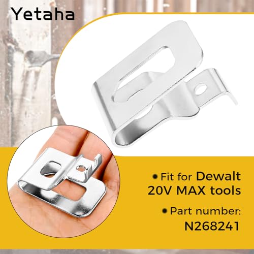Yetaha 8PCS Electric Drill Belt Clip, Belt Clip for Dewalt Cordless Power Clip Belt with 8 Screws - Image 4