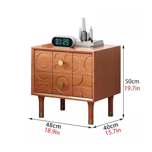 Table d'appoint en bois massif pour optimiser le rangement de la chambre - 8