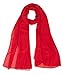 CXQRR Fashion Red Scarves for Women Lightweight Thin Chiffon Scarfs for Women Summer Shawl Warp Scarf(180cm*70cm)