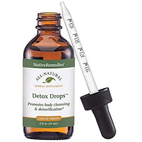 Native Remedies Detox Drops - All Natural Herbal Supplement Promotes Systemic Body Cleansing, Toxin Release And Liver Function And Detoxification - 59 Ml #TOP1