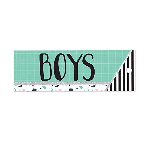 Eureka Confetti Striped Multicolor Bathroom Passes And Hall Pass For School, 3Pcs, 2'' X 6'' #TOP3