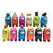 Produktbild Among Us Miniatur Figuren, Weihnachten DIY Garten Figuren Weihnachtsdeko Tisch Ornamente Desktop Niedliche Spielfiguren Cartoon Doll Collection Party Geschenk für Spielefans, 12 Stück