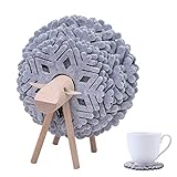 【MULTIFUNCIONAL】El juego de posavasos es adecuado para la mayoría de las tazas de agua, tazas de té, tazas de café, no solo se puede usar como posavasos, sino que también se puede usar como decoración de mesa en cafeterías, restaurantes, salas de estar, oficinas. Úselo como decoración de mesa para que todos lo vean y aprecien, haga que la vida y el arte sean uno, mejore su calidad de vida.