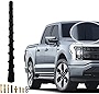 Patonu Black Spiral Antenna, 7 Inch Universal Coil Radio Antenna, Waterproof PVC Rubber, Very Flexible Retrofit Antenna, for Trucks, Cars, SUVs