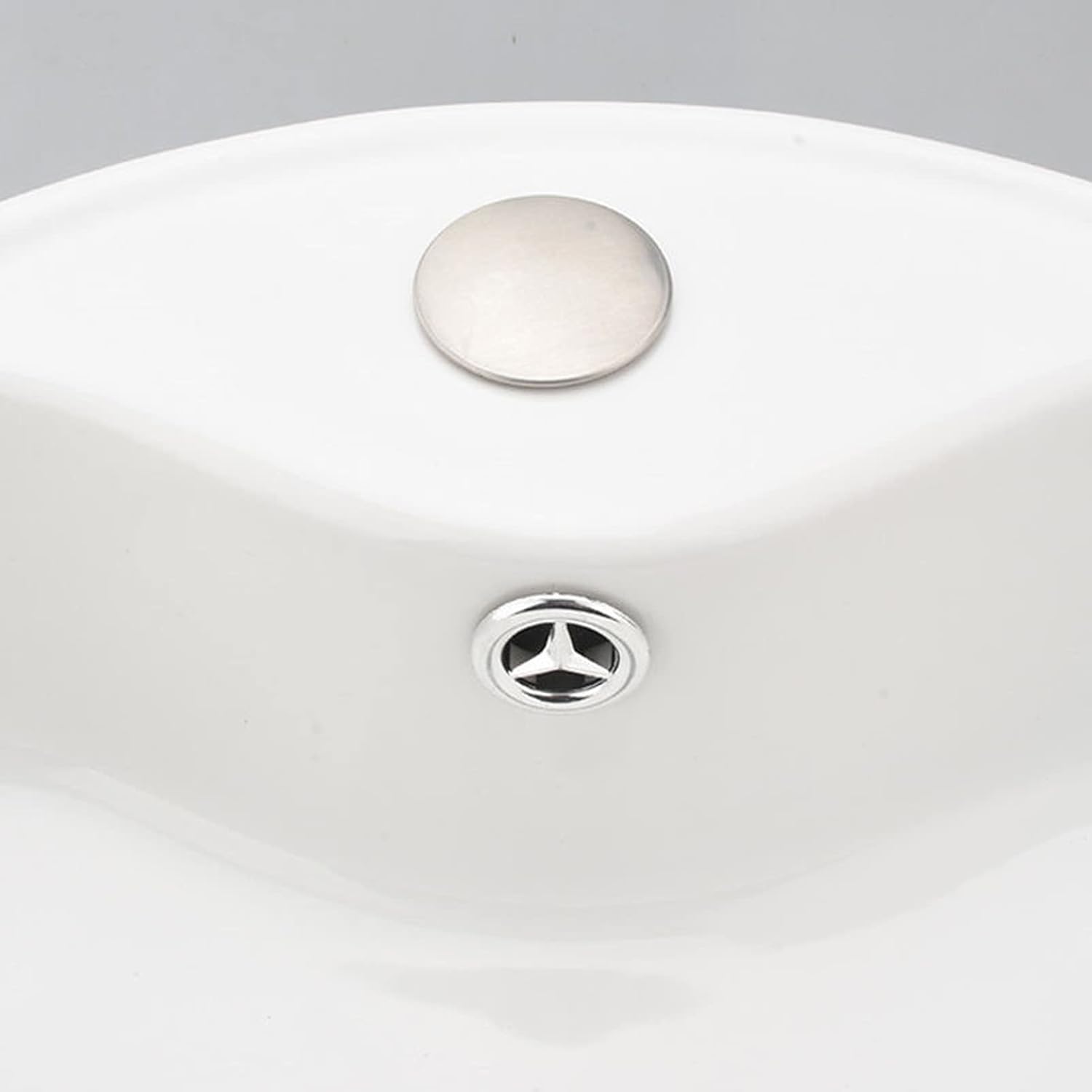 2 Pack Sink Hole Covers for Kitchen Faucet - Stainless Steel Tap Hole Plug, 45mm Single Hole Sink Cover Plate