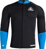 Cressi Guardian Man Neoprene Jacket Black/Blue 2mm XL/5 - Giacca Uomo in Neoprene Bifoderato 2mm, per Nuoto, Snorkeling, SUP, Surf, Kayak e Altri Sport Acquatici, Nero/Blu, XL/5