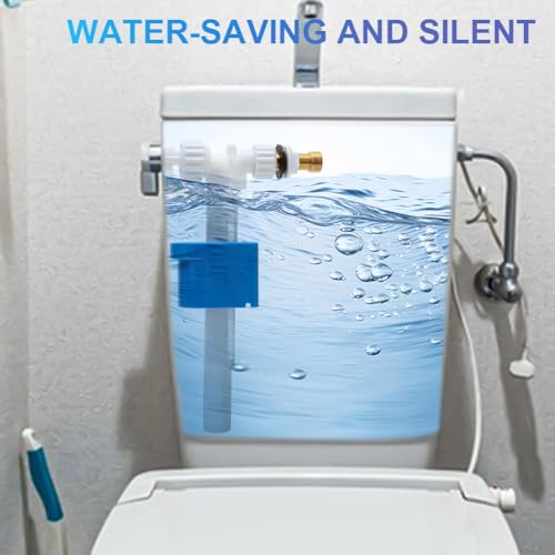 Spülkasten Ersatzteile,Spülkasten Schwimmer,Spülkasten Füllventil Universal G3/8 und G1/2,Einstellbare Wassermenge,Schwimmer Toilettenspülkasten,Messing Anschluß Spülkasten,für WC