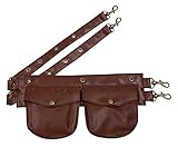 Charmian Women's Steampunk Gothic Leather Pouch Belt Corset Costume Accessories