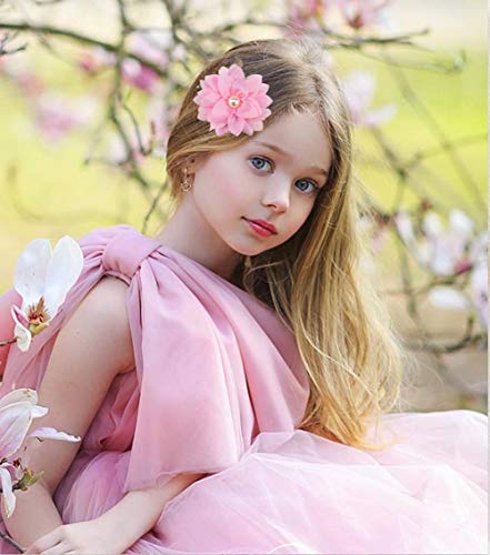 Insowni 20 Pack Alligator Hair Clips Barrettes Big Flower Lotus With Pearl Hairbow Accessories For Baby Girls Toddlers Kids Teens Women #TOP1