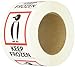 Aviditi Tape Logic 3" x 4","Keep Frozen" Red/White/Black Warning Sticker, for Shipping, Handling, Packing, and Moving (1 Roll of 500 Labels)