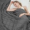 BETU - Weighted Blanket for Adults Twin Size 12 lbs 48"x72" Cooling Soft Thick Breathable Blanket for 110-130lbs with Glass Beads All Season Sleeping Grey