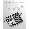 Kisnt KN300 Wired USB-C Number Pad for Laptop, 34-Key Type-C Numeric Keypad, Portable 10 Key USB Keypad for MacBook, Tablets, Mac, iOS, Android, Windows PC