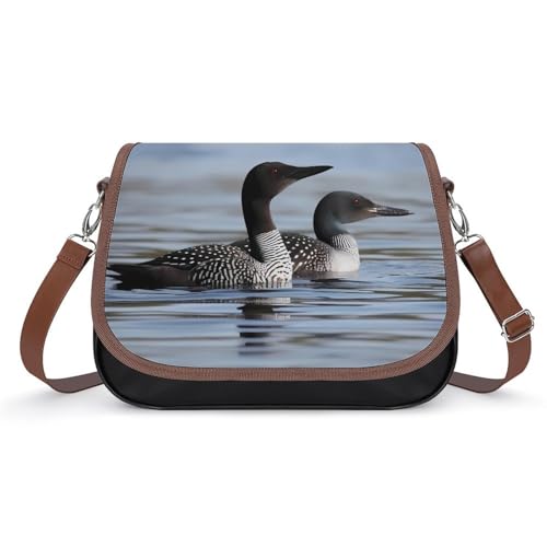 Sac à bandoulière Loon Birds en cuir grand sac à main hobo