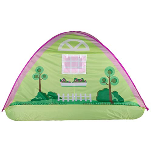 Pacific Play Tents 19601 Kids Cottage House Bed Tent Playhouse - Fits Full Size Mattress , Pink