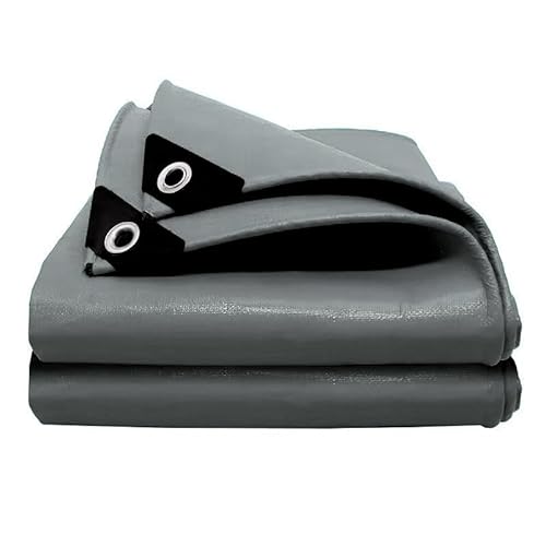 Heavy Duty Tarp 40x60 Ft, 12 Mil Thick Waterproof Silver/Black