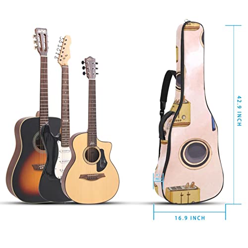 Étui de protection pour guitare acoustique classique et acoustique – Motif géométrique – Rembourré, Multicolore 05, 42… - Les Beatles, Paul McCartney, John Lennon, RIngo Starr, George Harrison Étui de protection pour guitare acoustique classique et acoustique - Motif géométrique - Rembourré, Multicolore 05, 42… – Image 6