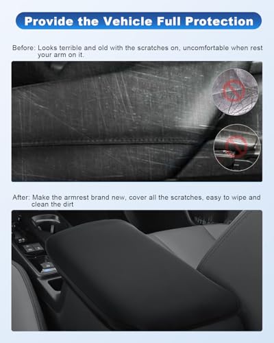 Image of CDEFG for 2026 Subaru Outback Center Console Cover for 2026 Subaru Outback (Premium /Limited /Limited XT /Touring /Touring XT /Wilderness) Accessories Armrest Cover Arm Rest Pad Leather