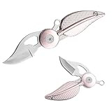 DAWRIS Mini Messer Rosa, Klappmesser, Mini Taschenmesser, Schlüsselanhänger messer, Outdoor messer, Neck Knife, EDC Messer, Geschenk für Damen, Freundin für Outdoor Camping Survival
