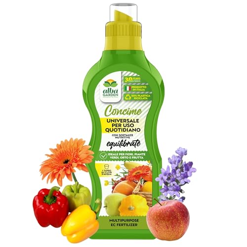 Albagarden - Concime Piante Universale 1 KG - Fertilizzante Con L'Aggiunta Di Boro, Rame, E Magnesio Per Giardino, Orto e Piante In Vaso