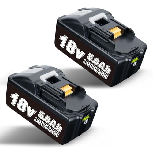 Ersatzakku for Makita 18V Kompatibles Modell 5000 mAh Hohe Kapazität Langlebig Außergewöhnliche Langzeitleistung Geeignet für Makita 18V DTW285 Werkzeuge Erweiterte Stromversorgung Lithium-Ionen Akku