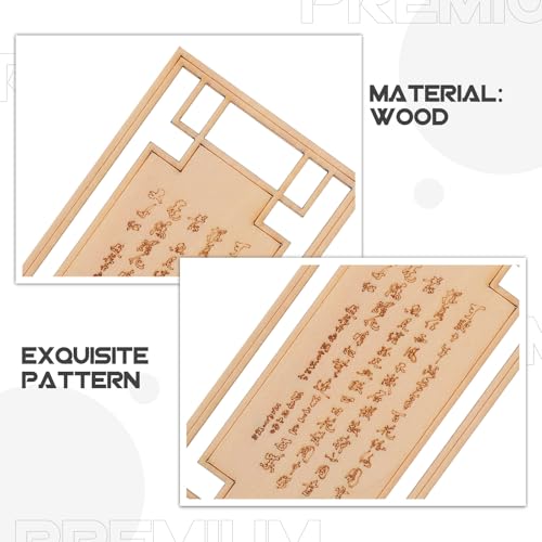 Plato japonés para sushi de madera beige miniatura 3